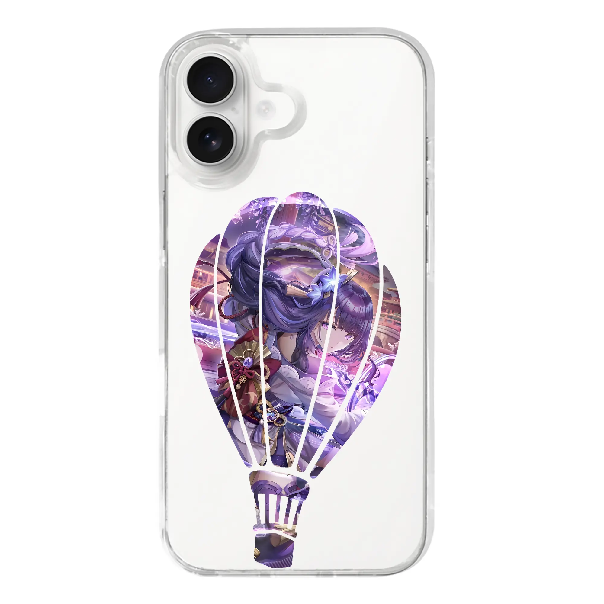 原 神 グッズ 雷電将軍 - iPhone 17シリーズ 透明スマホケース – 薄型・耐衝撃・精密フィット保護カバー